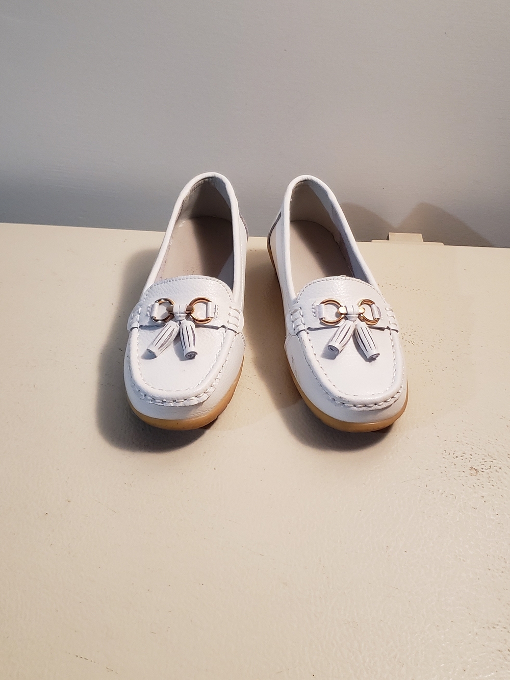 Others Follow White Tassel Loafers